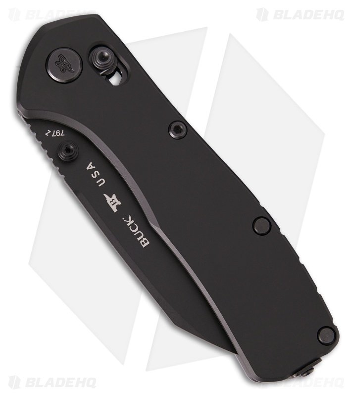 Buck 797 Range Ops Elite Crossbar Lock Knife Black Aluminum (3.4" Black)