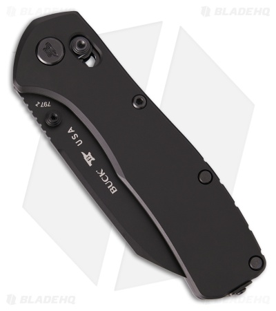 Buck 797 Range Ops Elite Crossbar Lock Knife Black Aluminum (3.4" Black)