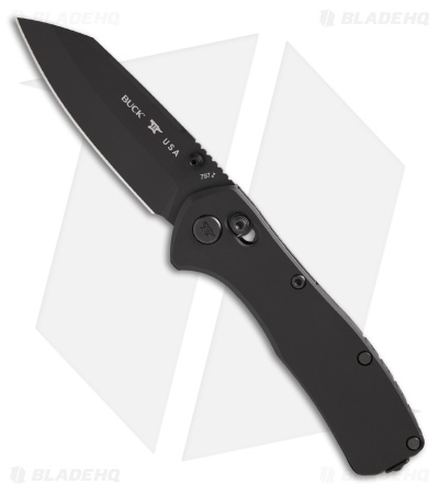 Buck 797 Range Ops Elite Crossbar Lock Knife Black Aluminum (3.4" Black)