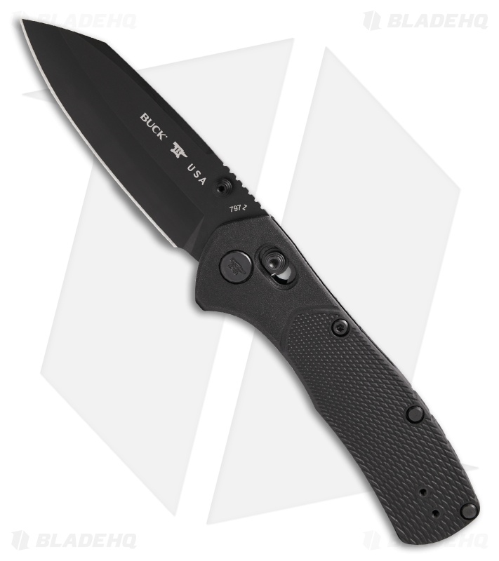 Buck 797 Range Ops Pro Crossbar Lock Knife Black GFN (3.4" Black)