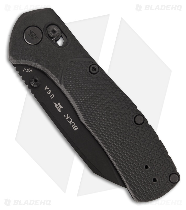 Buck 797 Range Ops Pro Crossbar Lock Knife Black GFN (3.4" Black)