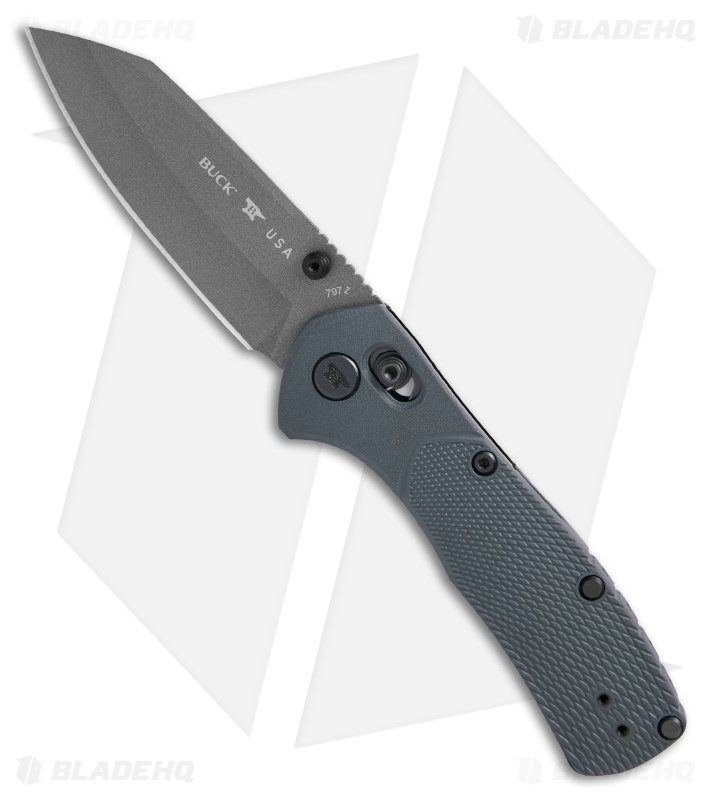 Buck 797 Range Ops Pro Crossbar Lock Knife Blue GFN (3.4" Gray)