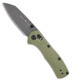 Buck 797 Range Ops Pro Crossbar Lock Knife Green GFN (3.4" Gray)