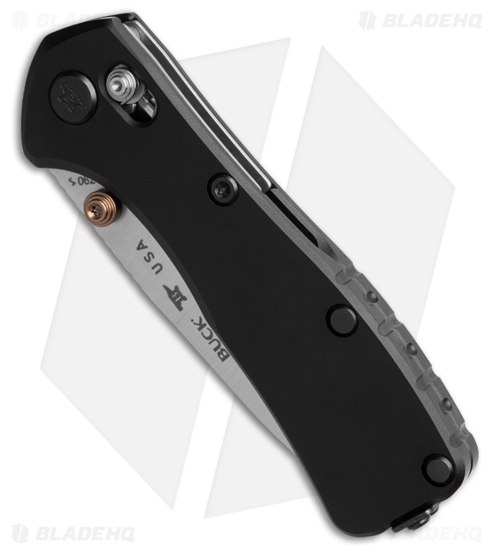 Buck 790 Mini Range Elite Crossbar Lock Knife Black Al (2.6" Satin MagnaCut)