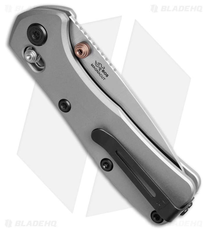 Buck 790 Mini Range Elite Crossbar Lock Knife Gray Al (2.6" Satin MagnaCut)