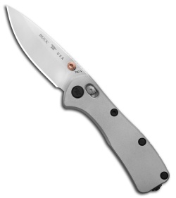 Buck 790 Mini Range Elite Crossbar Lock Knife Gray Al (2.6" Satin MagnaCut)