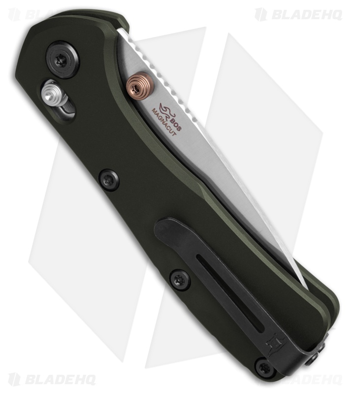 Buck Knives 790 Mini Range Elite Knife Green Al MagnaCut