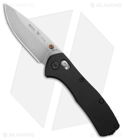 Buck 791 Range Elite Crossbar Lock Knife Black Aluminum (3.4" Satin MagnaCut)
