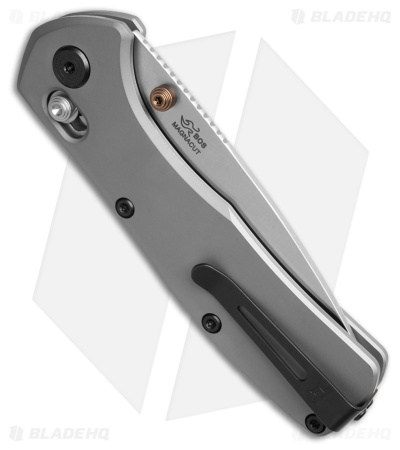 Buck 791 Range Elite Crossbar Lock Knife Gray Aluminum (3.4" Satin MagnaCut)