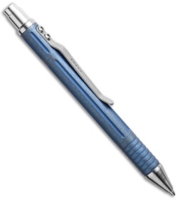 Burke Knives M.A.P. Multiple Application Pen - Blue Tumbled Titanium