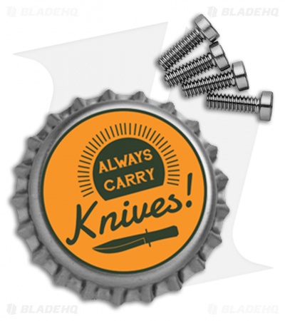 Titanium Screw Set for BRNLY Contra Cypop Liner Bottle Opener - Standard