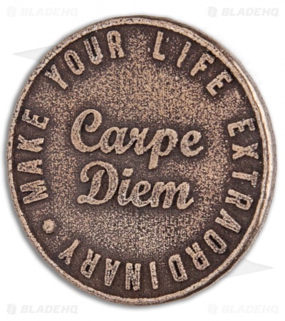 Carpe Diem EDC Original Bronze Steel Challenge Coin