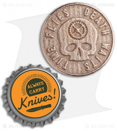 Carpe Diem EDC Original Bronzed Silver Finished Challenge Coin