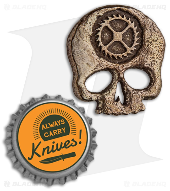 Carpe Diem Edc Tempus Fugit Curio Bronze Silvered Steel Blade Hq Carpe Diem Edc Tempus Fugit Curio Bronze Silvered Steel Blade Hq