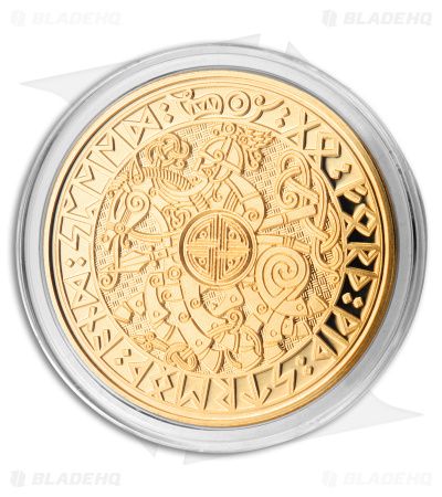 Carpe Diem EDC Viking Travel Coin - Brass