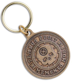 Carpe Diem "Seize the Day" Antique Bronze Finished Challenge Coin Keychain