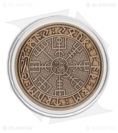 Carpe Diem EDC Viking Travel Coin - Antique Bronze 