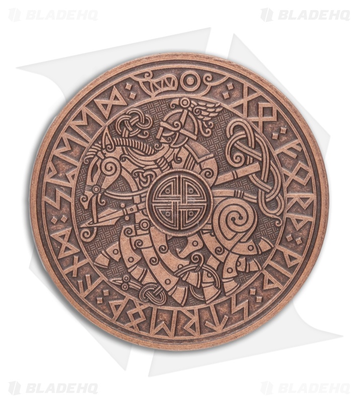 Carpe Diem EDC Viking Travel Coin - Antique Copper
