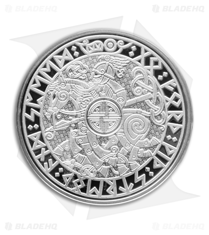 Carpe Diem Viking Challenge Coin Silver Blade HQ