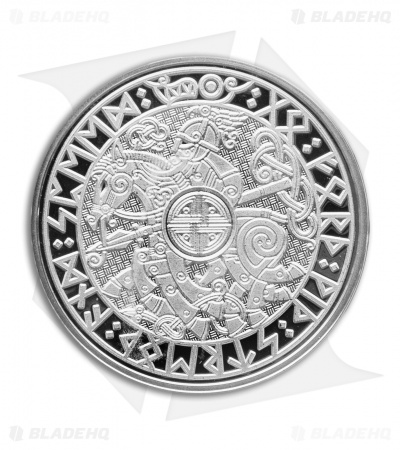 Carpe Diem EDC Viking Travel Coin - Silver