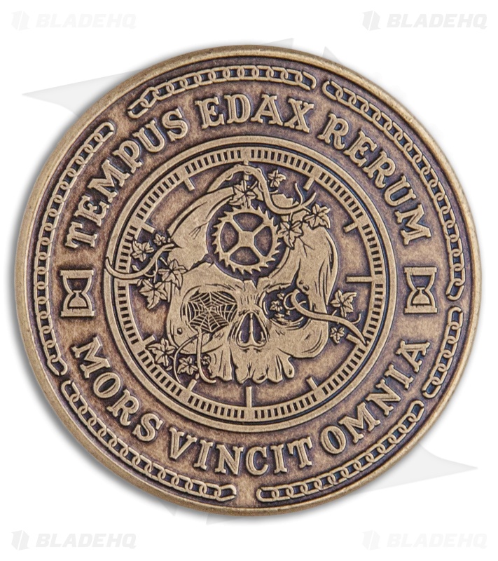 Carpe Noctem Challenge Coin | Antique Bronze | Blade HQ