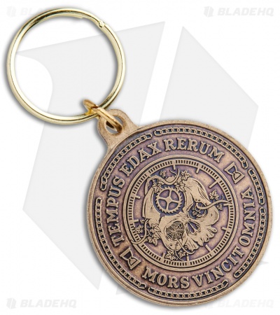 Carpe Noctem "Seize the Night" Antique Bronze Finished Challenge Coin Keychain