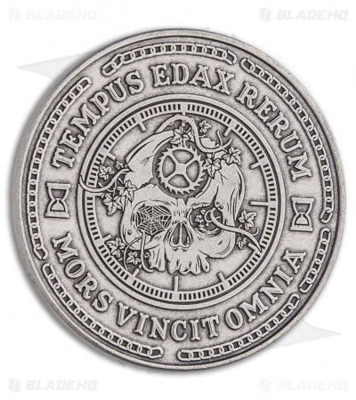 Carpe Noctem "Seize the Night" Antique Silver Finished Challenge Coin 