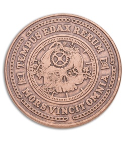 Carpe Noctem "Seize the Night" Solid Copper Challenge Coin 