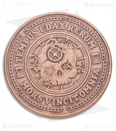 Carpe Noctem Challenge Coin | Antique Copper | Blade HQ