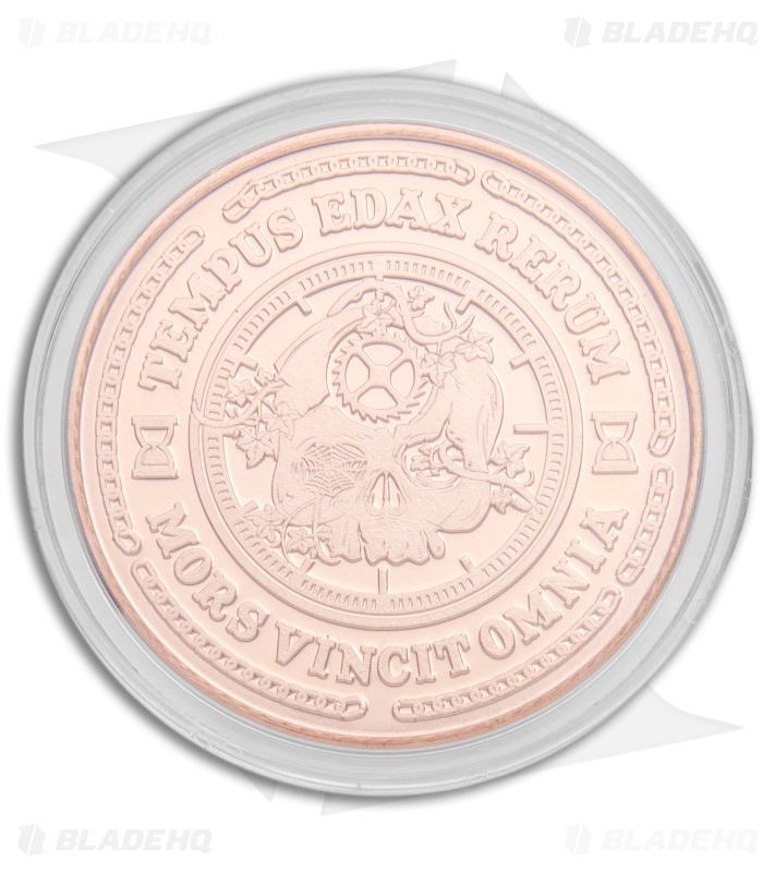 Carpe Noctem "Seize the Night" Solid Natural Copper Challenge Coin 
