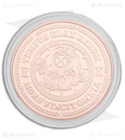 Carpe Noctem "Seize the Night" Solid Natural Copper Challenge Coin 