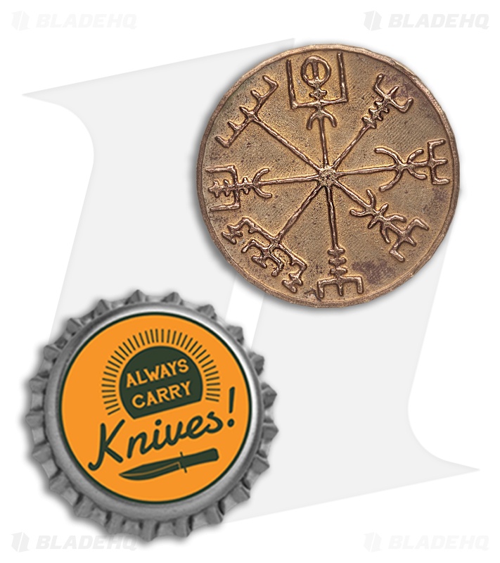 Viking Travel Talisman Token Challenge Coin - Bronze - Blade HQ