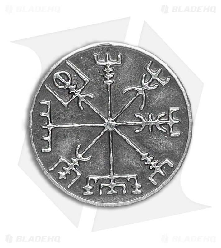 Viking Travel Talisman Token Challenge Coin - Silver