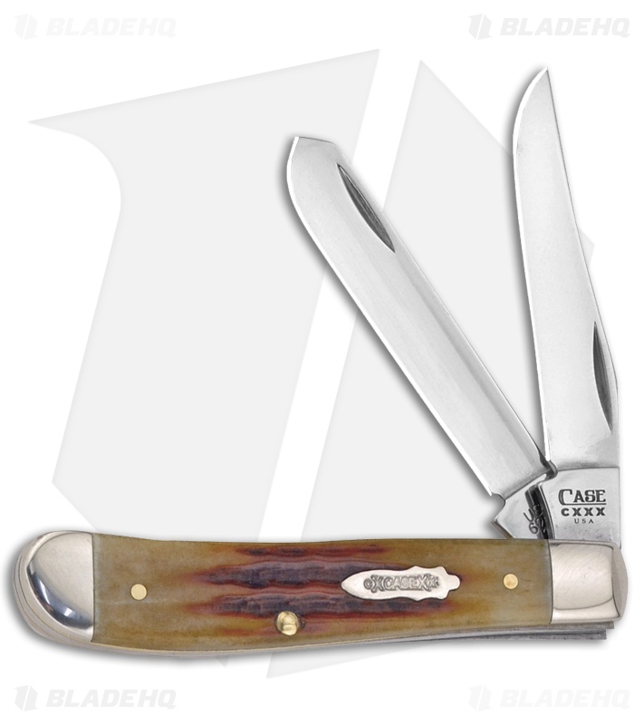 Case Cutlery 130th Anniversary 3.5" Mini Trapper Pocket Knife Aged Bone