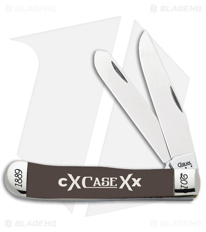 Case Cutlery 130th Anniversary Trapper Knife 4.13" Brown Bone