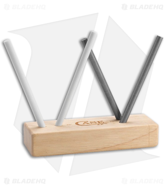 Case Cutlery Diamond/Ceramic Knife Sharpening Kit Wood Turnbox