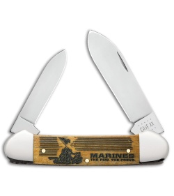 Case Cutlery Canoe USMC Knife 3.6" Antique Smooth Bone (62131 SS) 13190