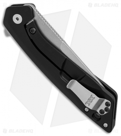 Case XX CG01 Tanto Flipper Knife Black Aluminum (3.4" Stonewash)