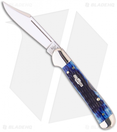 Case Mini Copperlock Pocket Knife 3.625" Blue Bone (61749L SS) 02864
