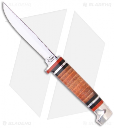 Case Small Leather Hunter Knife Fixed Blade (M3-FINN) 0379