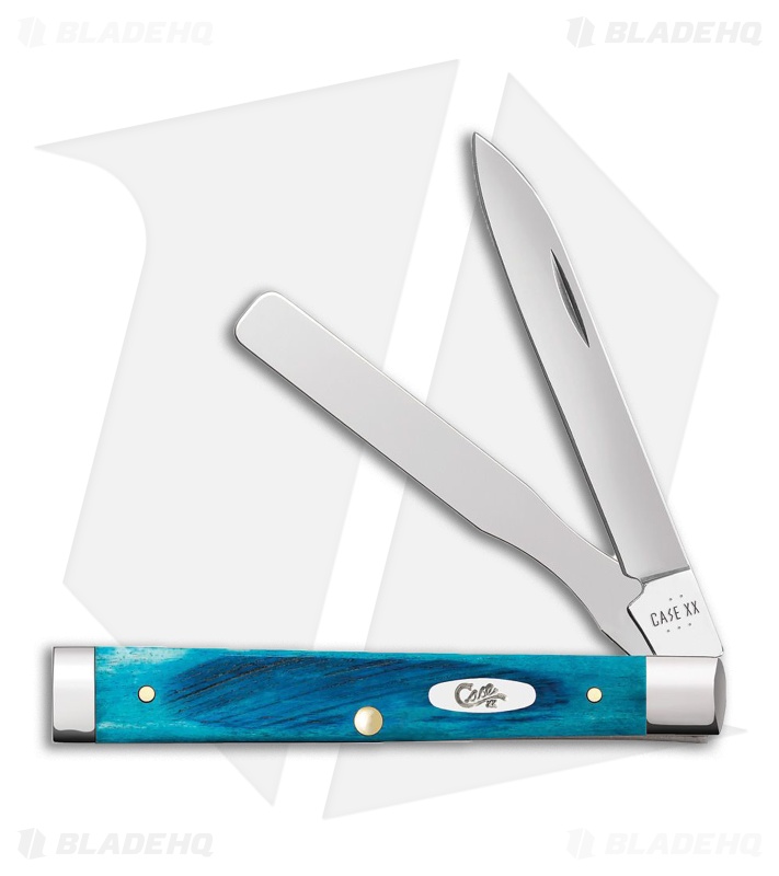Case Knives Baby Doc Knife Sawcut Jig Caribbean Blue Bone (6282SP SS) 25582