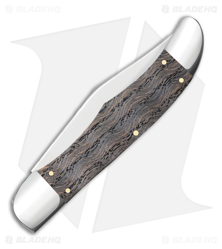 Case Knives Folding Hunter Knife Black Curly Oak (7165 SS) 14008