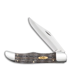 Case Knives Folding Hunter Knife Black Curly Oak (7165 SS) 14008
