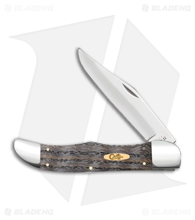Case Knives Folding Hunter Knife Black Curly Oak (7165 SS) 14008