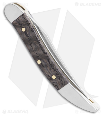 Case Knives Texas Toothpick Knife Black Curly Oak