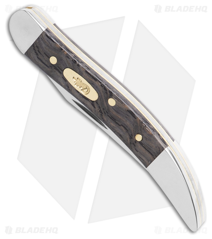 Case Knives Texas Toothpick Knife Black Curly Oak (710096 SS) 14009