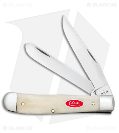 Case Knives Trapper Knife 4.1" Smooth Natural Bone (6254 SS) 14020