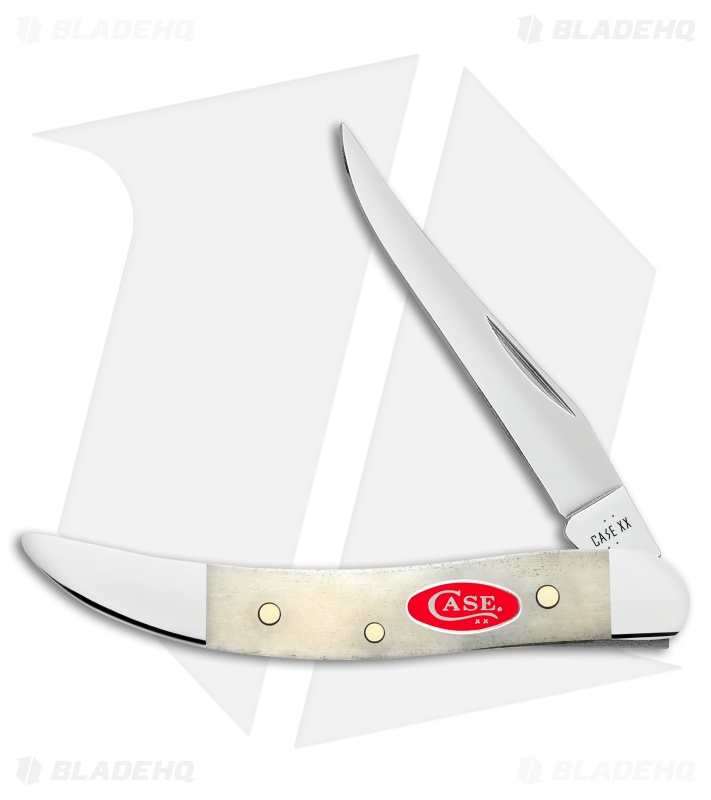Case Knives Small Texas Toothpick Knife 3" Smooth Natural Bone (610096 SS) 14024