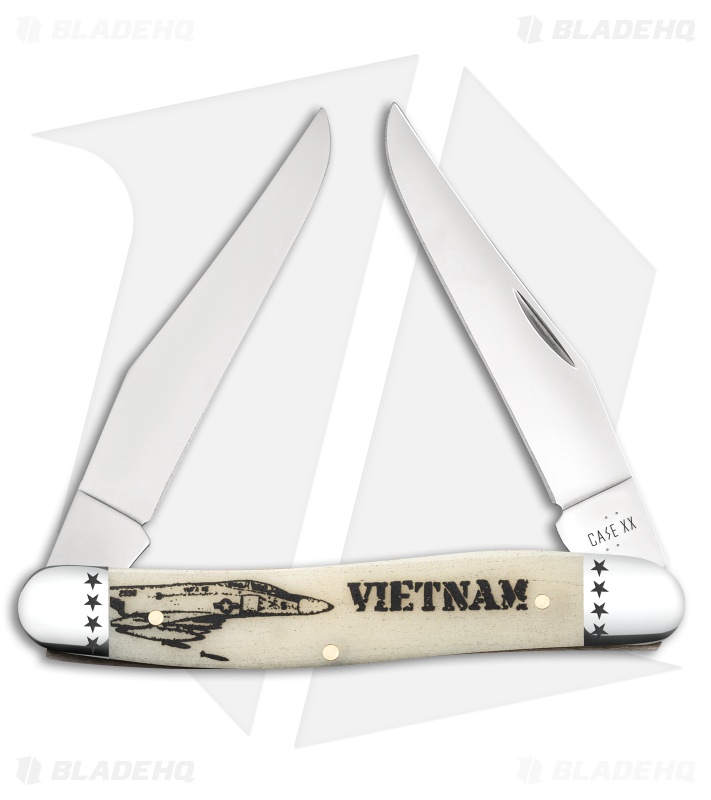 Case Knives Muskrat Vietnam War Knife 3.9" Smooth Bone (Muskrat SS) 58492