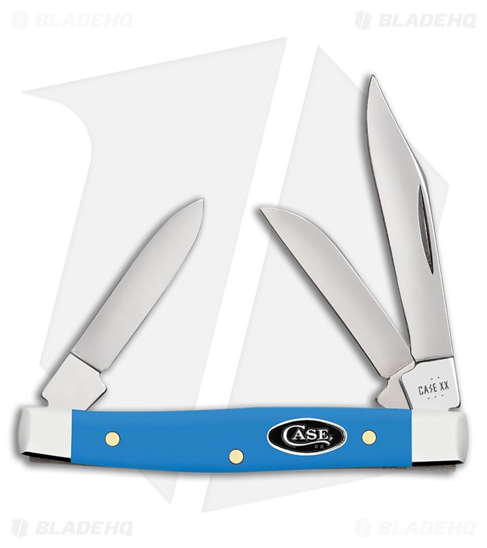 Case Knives Small Stockman Knife Light Blue Smooth Synthetic